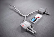 VALVED EXHAUST CATBACK MUFFLER QUAD TIPS for AUDI A4 B8 A4L 1.8T 2008 - 2016 FORZA PERFORMANCE Custom Fit

Set includes:

Center Pipes
Muffler with Valves
Exhaust Tips
Valve Control Box with Remote Control (you may also reuse your factory exhaust valve motors)
Material: Stainless Steel

Production time: 10–15 days