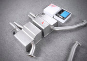 VALVED EXHAUST CATBACK MUFFLER QUAD TIPS for AUDI A4 B8 A4L 1.8T 2008 - 2016 FORZA PERFORMANCE Custom Fit

Set includes:

Center Pipes
Muffler with Valves
Exhaust Tips
Valve Control Box with Remote Control (you may also reuse your factory exhaust valve motors)
Material: Stainless Steel

Production time: 10–15 days
