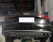 VALVED EXHAUST CATBACK MUFFLER WITH MIDDLE X PIPE for AUDI A6 C7 3.0T 2011 - 2018 FORZA PERFORMANCE Custom Fit

Set includes:

Middle X Pipe
Left Valved Bypass Muffler with Exhaust Tips
Right Valved Bypass Muffler with Exhaust Tips
Electronic Valve Actuators
Valve Control Box with Remote Control (you may also reuse your factory exhaust valve motors)
Material: Stainless Steel (Can be made of Titanium)

Production time: 10-15 days
