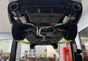 VALVED EXHAUST CATBACK MUFFLER WITH MIDDLE X PIPE for AUDI A6 C7 3.0T 2011 - 2018 FORZA PERFORMANCE Custom Fit

Set includes:

Middle X Pipe
Left Valved Bypass Muffler with Exhaust Tips
Right Valved Bypass Muffler with Exhaust Tips
Electronic Valve Actuators
Valve Control Box with Remote Control (you may also reuse your factory exhaust valve motors)
Material: Stainless Steel (Can be made of Titanium)

Production time: 10-15 days
