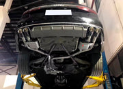 VALVED EXHAUST CATBACK MUFFLER WITH MIDDLE X PIPE for AUDI A6 C7 3.0T 2011 - 2018 FORZA PERFORMANCE Custom Fit

Set includes:

Middle X Pipe
Left Valved Bypass Muffler with Exhaust Tips
Right Valved Bypass Muffler with Exhaust Tips
Electronic Valve Actuators
Valve Control Box with Remote Control (you may also reuse your factory exhaust valve motors)
Material: Stainless Steel (Can be made of Titanium)

Production time: 10-15 days
