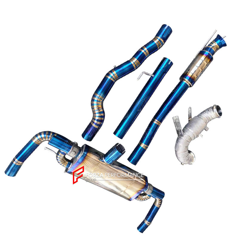 VALVED EXHAUST CATBACK with DOWNPIPE for MERCEDES BENZ AMG W118 FACELIFT CLA45S 2.0T M139 2024+

Set includes:

High Flow Downpipe
Midpipe with Resonater
Valved Bypass Muffler


Factory Exhaust Tips must be reused

Material: Titanium / Stainless Steel

Optional: We can offer downpipe and catless downpipe

NOTE: Professional installation is required.

Why “Contact Us for Pricing”?

We don’t display fixed prices because our goal is to offer you the most competitive deal possible. Product costs often decrease 