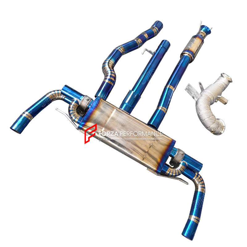 VALVED EXHAUST CATBACK with DOWNPIPE for MERCEDES BENZ AMG W118 FACELIFT CLA45S 2.0T M139 2024+

Set includes:

High Flow Downpipe
Midpipe with Resonater
Valved Bypass Muffler


Factory Exhaust Tips must be reused

Material: Titanium / Stainless Steel

Optional: We can offer downpipe and catless downpipe

NOTE: Professional installation is required.

Why “Contact Us for Pricing”?

We don’t display fixed prices because our goal is to offer you the most competitive deal possible. Product costs often decrease 