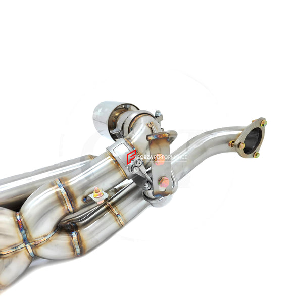 VALVED EXHAUST MUFFLER for PORSCHE 718 CAYMAN GT4 RS 4.0T 2021 - 2024

Valved exhaust, meaning that has remote, controlled valves - allowing a switch between an aggressive loud sports sound and a sound that is closer to the OEM sound

Set includes:

Center Pipes
Muffler with valves
Exhaust tips

Factory exhaust tips must be reused

Material: Stainless Steel (we can also make Titanium by request)

Optional: We can offer downpipe and catless downpipe

Production time: 10 days

FEATURES:

Engineered Digital pr