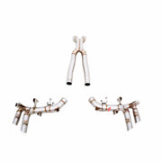 EXHAUST CATBACK MUFFLER for FERRARI PUROSANGUE V12 6.5 2023+

Set includes:

Middle X Pipe
Valved Bypass Pipes with Exhaust Tips
Electronic Valve Actuators
Material: Stainless Steel (Can be made of Titanium)

Production time: 10-15 days