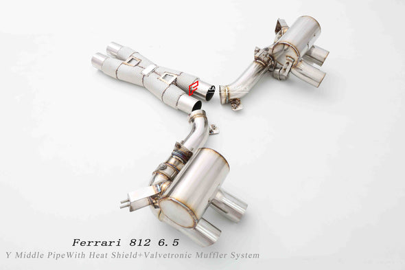 VALVED EXHAUST SYSTEM FOR FERRARI 812 SUPERFAST 6.5 2017+