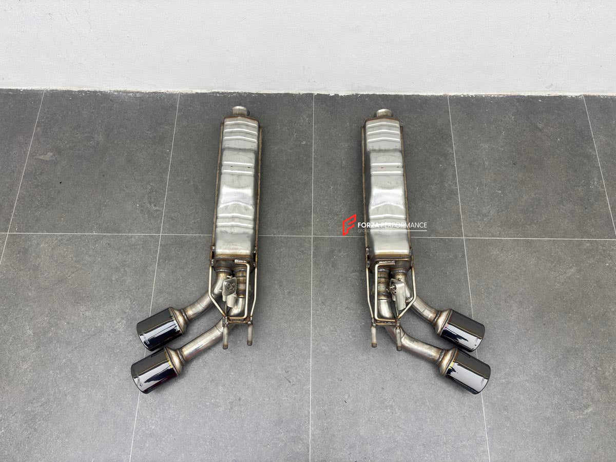 VALVED EXHAUST SYSTEM for MERCEDES BENZ G CLASS W465 G63 V8 4.0T 2024 + FORZA PERFORMANCE Custom Fit

Set includes:

Left Valved Bypass Muffler with Exhaust Tips
Right Valved Bypass Muffler with Exhaust Tips
Electronic Valve Actuators
Valve Control Box with Remote Control (you may also reuse your factory exhaust valve motors)
Material: Stainless Steel (Can be made of Titanium)

Production time: 10-15 days
