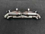 VALVED EXHAUST SYSTEM for PORSCHE 911 992.2 CARRERA T 3.0T 2025 + FORZA PERFORMANCE Custom Fit

Set includes:

Valved Bypass Muffler with Exhaust Tips
Electronic Valve Actuators
Valve Control Box with Remote Control (you may also reuse your factory exhaust valve motors)
Material: Stainless Steel (Can be made of Titanium)

Production time: 10-15 days
