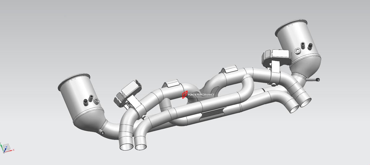 VALVED EXHAUST SYSTEM STRAIGHT PIPES for PORSCHE 911 992.2 CARRERA 3.0T 2024+ FORZA PERFORMANCE Custom Fit

Set includes:

Straight Pipes
Valves
Material: Stainless Steel (Can be made of Titanium)

Production time: 10-15 days
