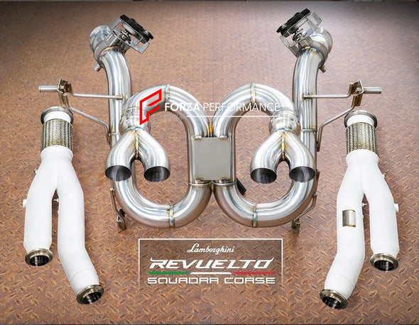 VALVED EXHAUST SYSTEM WITH CATLESS DOWNPIPE for LAMBORGHINI REVUELTO 6.5 2023+