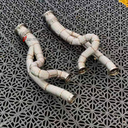 EXHAUST CATBACK MUFFLER for Lamborghini 6.5 2023+

Set includes:

Exhaust Pipe
Mufflers with Valve
Catless Downpipe with Quantum Ceramic Coating
Material: Titanium (Can be made of Stainless Steel)

Production time: 10–15 days

Why “Contact Us for Pricing”?
We don’t display fixed prices because our goal is to offer you the most competitive deal possible. Product costs often decrease over time, and by requesting a quote, you’ll receive our most up-to-date price on market.

FEATURES:

Engineered through digita