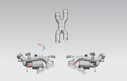 VALVED EXHAUST X PIPE CATBACK MUFFLER for FERRARI 12 CILINDRI V12 6.5 2024+ FORZA PERFORMANCE Custom Fit

Set includes:

Middle X Pipe
Left Valved Bypass Muffler with Exhaust Tips
Right Valved Bypass Muffler with Exhaust Tips
Electronic Valve Actuators
Material: Stainless Steel (Can be made of Titanium)

Production time: 10–15 days
