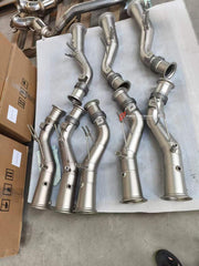 VALVED EXHAUST X PIPE CATBACK MUFFLER WITH DOWNPIPE for LAMBORGHINI TEMERARIO 4.0T 2025 + FORZA PERFORMANCE Custom Fit

Set includes:

Catted or Catless Downpipe
X Pipe
Muffler with Valves
Exhaust Tips
Valve Control Box with Remote Control (you may also reuse your factory exhaust valve motors)
Material: Stainless Steel (Can be made of Titanium)

Production time: 10-15 days
