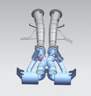 VALVED EXHAUST X PIPE CATBACK MUFFLER WITH DOWNPIPE for LAMBORGHINI TEMERARIO 4.0T 2025 + FORZA PERFORMANCE Custom Fit

Set includes:

Catted or Catless Downpipe
X Pipe
Muffler with Valves
Exhaust Tips
Valve Control Box with Remote Control (you may also reuse your factory exhaust valve motors)
Material: Stainless Steel (Can be made of Titanium)

Production time: 10-15 days