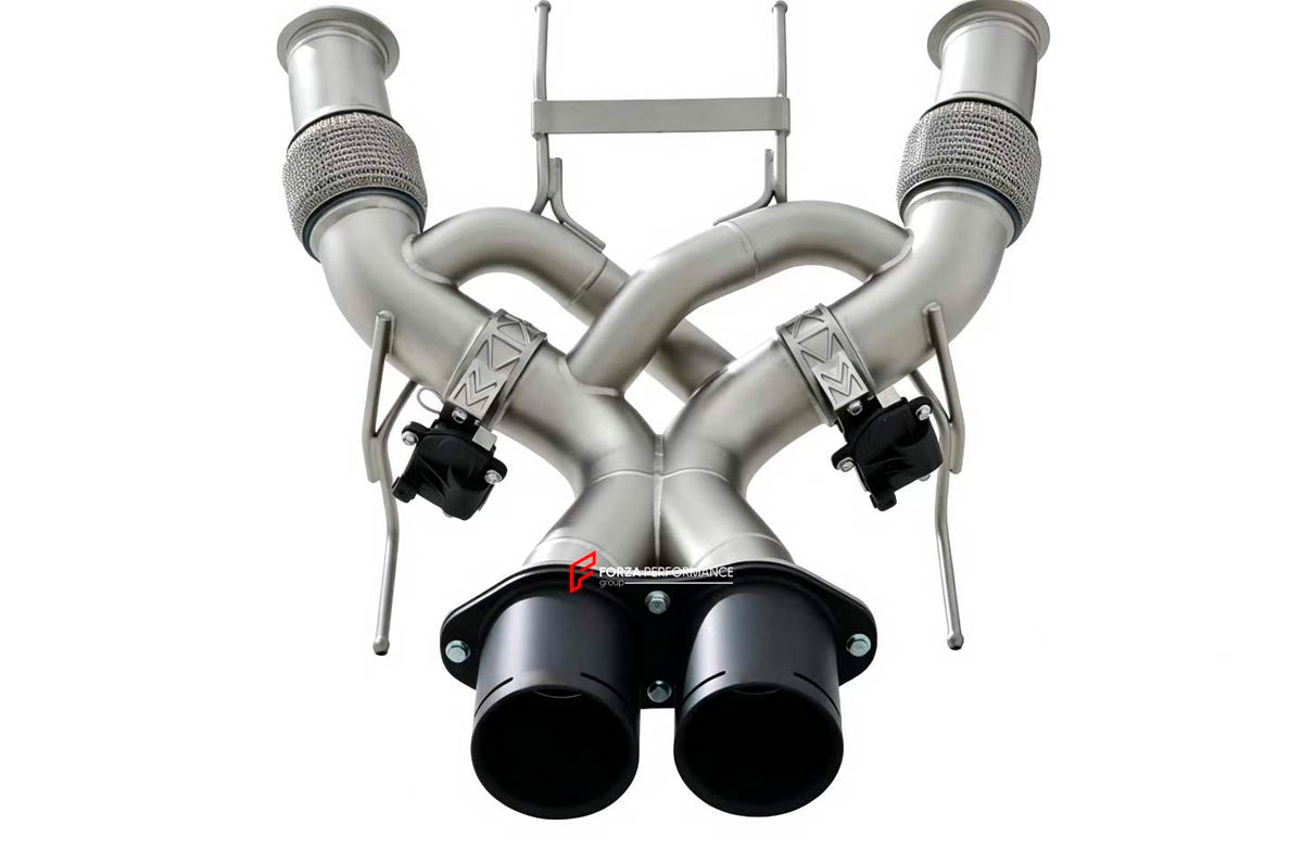 EXHAUST CATBACK MUFFLER for MCLAREN 750S 4.0T V8 2023+

Set includes:

Straight Pipes
Valves
Material: Stainless Steel (Can be made of Titanium)

Production time: 10-15 days