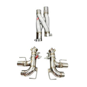 VALVED EXHAUST SYSTEM STRAIGHT PIPES WITH Z FRONT PIPE for FERRARI ROMA V8 3.9T 2020+ FORZA PERFORMANCE Custom Fit

Set includes:

Z Front Pipe
Straight Pipes
Valves
Material: Stainless Steel (Can be made of Titanium)

Production time: 10-15 days
