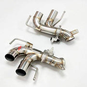 VALVED EXHAUST SYSTEM STRAIGHT PIPES WITH Z FRONT PIPE for FERRARI ROMA V8 3.9T 2020+ FORZA PERFORMANCE Custom Fit

Set includes:

Z Front Pipe
Straight Pipes
Valves
Material: Stainless Steel (Can be made of Titanium)

Production time: 10-15 days
