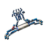 VALVED MUFFLER EXHAUST CATBACK X PIPE for BMW X5 G05 M50i 2019+ X6 G06 M60i 2020+ 4.4T N63

Valved exhaust has remote controlled valves - allowing a switch between an aggressive loud sports sound and a sound that is closer to the OEM sound

Set includes:

Center Pipes with X Pipe
Valved Bypass Muffler

Valve Electronic Remote Control

Factory exhaust tips must be reused

Material: Stainless steel (for an extra cost we can make titanium)

Optional: We can offer downpipe and catless downpipe

NOTE: Profession