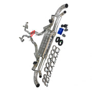 VALVED MUFFLER EXHAUST CATBACK X PIPE for BMW X5 G05 M50i 2019+ X6 G06 M60i 2020+ 4.4T N63

Valved exhaust has remote controlled valves - allowing a switch between an aggressive loud sports sound and a sound that is closer to the OEM sound

Set includes:

Center Pipes with X Pipe
Valved Bypass Muffler

Valve Electronic Remote Control

Factory exhaust tips must be reused

Material: Stainless steel (for an extra cost we can make titanium)

Optional: We can offer downpipe and catless downpipe

NOTE: Profession