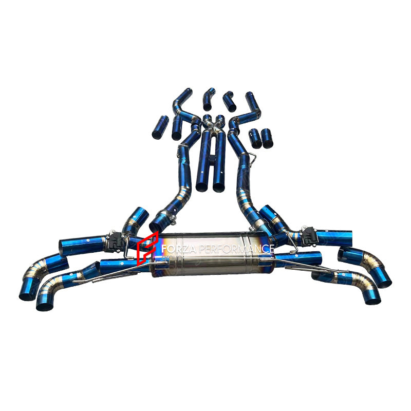 VALVED MUFFLER EXHAUST CATBACK X PIPE for BMW X5 G05 M50i 2019+ X6 G06 M60i 2020+ 4.4T N63

Valved exhaust has remote controlled valves - allowing a switch between an aggressive loud sports sound and a sound that is closer to the OEM sound

Set includes:

Center Pipes with X Pipe
Valved Bypass Muffler

Valve Electronic Remote Control

Factory exhaust tips must be reused

Material: Stainless steel (for an extra cost we can make titanium)

Optional: We can offer downpipe and catless downpipe

NOTE: Profession