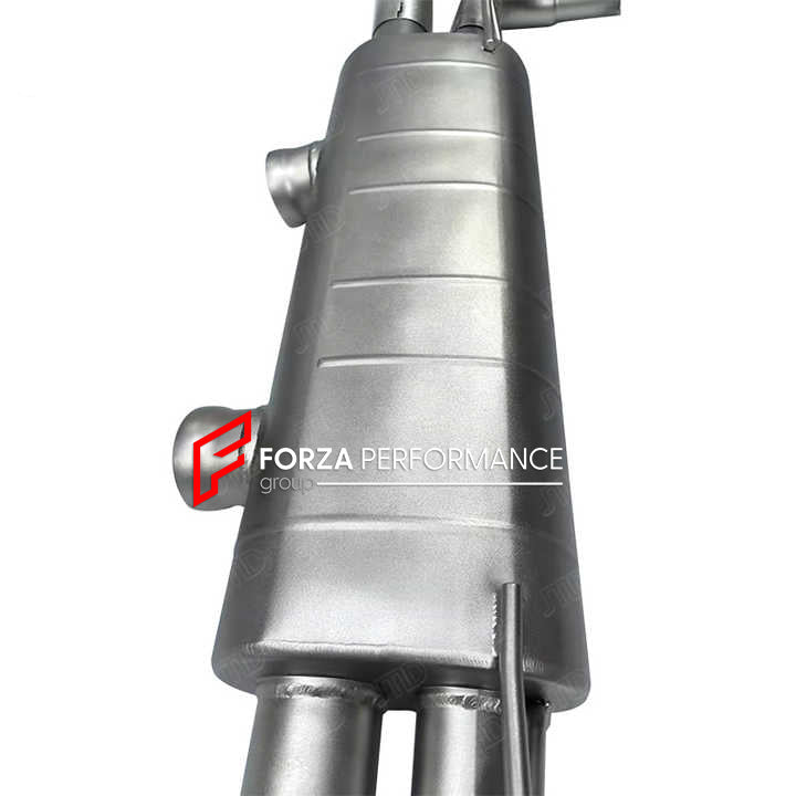 VALVED MUFFLER EXHAUST CATBACK for MERCEDES BENZ W166 GLE63S 5.5T 2016-2019

Valved exhaust has remote controlled valves - allowing a switch between an aggressive loud sports sound and a sound that is closer to the OEM sound

Set includes:

Center Pipes with X Pipe
Valved Muffler

Factory exhaust tips must be reused

Material: Stainless steel (for an extra cost we can make titanium)

Optional:&nbsp;We can offer downpipe and catless downpipe

NOTE: Professional installation is required.

Why “Contact Us for 