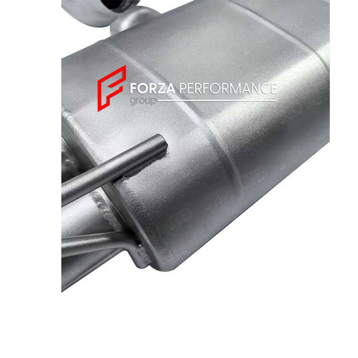 VALVED MUFFLER EXHAUST CATBACK for MERCEDES BENZ W166 GLE63S 5.5T 2016-2019

Valved exhaust has remote controlled valves - allowing a switch between an aggressive loud sports sound and a sound that is closer to the OEM sound

Set includes:

Center Pipes with X Pipe
Valved Muffler

Factory exhaust tips must be reused

Material: Stainless steel (for an extra cost we can make titanium)

Optional:&nbsp;We can offer downpipe and catless downpipe

NOTE: Professional installation is required.

Why “Contact Us for 
