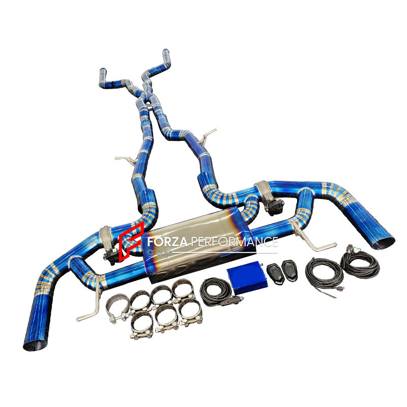 VALVED MUFFLER EXHAUST SYSTEM for MERCEDES BENZ AMG GLC W253 4.0T 2016 - 2022

Set includes:

Midpipes with X Pipe

Valved Bypass Mufflers

Electronic Valve Remote Control

Production time: 15 working days

Material: Titamium (can be made in Stainless Steel)

Optional: We can offer downpipe and catless downpipe

NOTE: Professional installation is required.

FEATURES:

Engineered Digital prototyping using 3D CAD design software, each car model chassis has been 3D laser scanned in the factor
Factory run all t