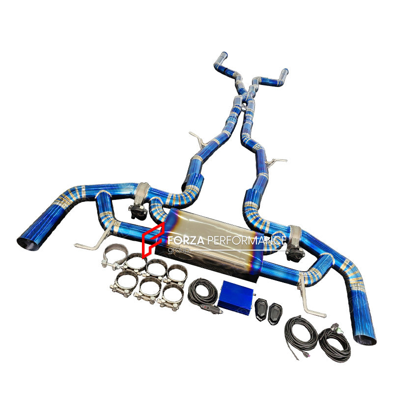 VALVED MUFFLER EXHAUST SYSTEM for MERCEDES BENZ AMG GLC W253 4.0T 2016 - 2022

Set includes:

Midpipes with X Pipe

Valved Bypass Mufflers

Electronic Valve Remote Control

Production time: 15 working days

Material: Titamium (can be made in Stainless Steel)

Optional: We can offer downpipe and catless downpipe

NOTE: Professional installation is required.

FEATURES:

Engineered Digital prototyping using 3D CAD design software, each car model chassis has been 3D laser scanned in the factor
Factory run all t