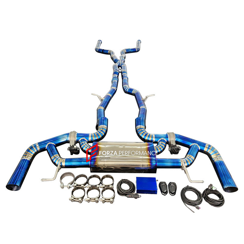 VALVED MUFFLER EXHAUST SYSTEM for MERCEDES BENZ AMG GLC W253 4.0T 2016 - 2022

Set includes:

Midpipes with X Pipe

Valved Bypass Mufflers

Electronic Valve Remote Control

Production time: 15 working days

Material: Titamium (can be made in Stainless Steel)

Optional: We can offer downpipe and catless downpipe

NOTE: Professional installation is required.

FEATURES:

Engineered Digital prototyping using 3D CAD design software, each car model chassis has been 3D laser scanned in the factor
Factory run all t