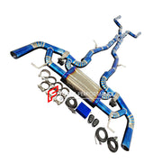 VALVED MUFFLER EXHAUST SYSTEM for MERCEDES BENZ AMG GLC W253 4.0T 2016 - 2022

Set includes:

Midpipes with X Pipe

Valved Bypass Mufflers

Electronic Valve Remote Control

Production time: 15 working days

Material: Titamium (can be made in Stainless Steel)

Optional: We can offer downpipe and catless downpipe

NOTE: Professional installation is required.

FEATURES:

Engineered Digital prototyping using 3D CAD design software, each car model chassis has been 3D laser scanned in the factor
Factory run all t