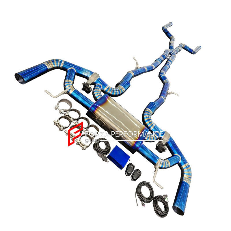VALVED MUFFLER EXHAUST SYSTEM for MERCEDES BENZ AMG GLC W253 4.0T 2016 - 2022

Set includes:

Midpipes with X Pipe

Valved Bypass Mufflers

Electronic Valve Remote Control

Production time: 15 working days

Material: Titamium (can be made in Stainless Steel)

Optional: We can offer downpipe and catless downpipe

NOTE: Professional installation is required.

FEATURES:

Engineered Digital prototyping using 3D CAD design software, each car model chassis has been 3D laser scanned in the factor
Factory run all t