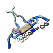 VALVED MUFFLER EXHAUST SYSTEM for MERCEDES BENZ AMG GLC W253 4.0T 2016 - 2022

Set includes:

Midpipes with X Pipe

Valved Bypass Mufflers

Electronic Valve Remote Control

Production time: 15 working days

Material: Titamium (can be made in Stainless Steel)

Optional: We can offer downpipe and catless downpipe

NOTE: Professional installation is required.

FEATURES:

Engineered Digital prototyping using 3D CAD design software, each car model chassis has been 3D laser scanned in the factor
Factory run all t