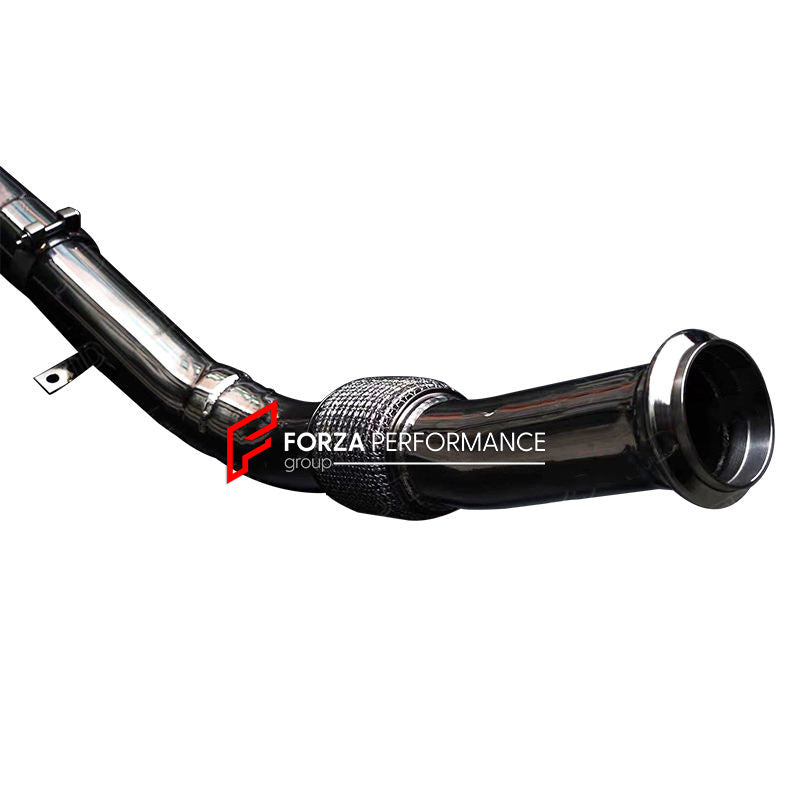 EXHAUST DOWNPIPE for MERCEDES BENZ V167 GLE 450 4MATIC 2019+

Set includes:

Single Midpipe with Flexpipe

Valved Bypass Mufflers


Production time: 15 working days

Material: Stainless Steel (can be made in Titanium)

Optional:&nbsp;We can offer downpipe and catless downpipe

NOTE: Professional installation is required.

FEATURES:

Engineered Digital prototyping using 3D CAD design software, each car model chassis has been 3D laser scanned in the factor
Factory run all test cars on Italian 1200HP Dyno mach