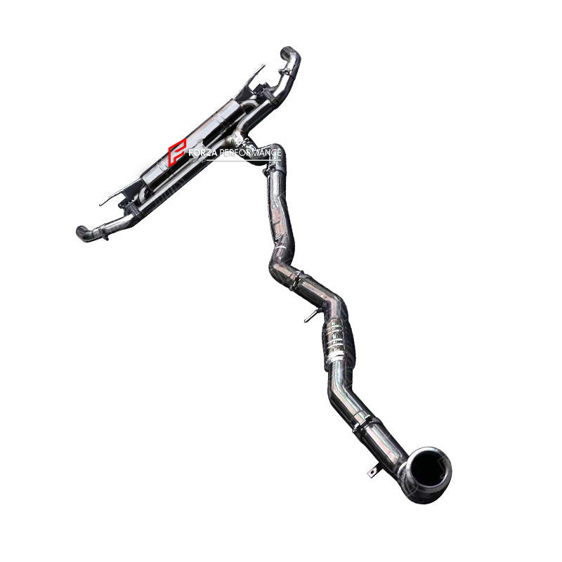 EXHAUST DOWNPIPE for MERCEDES BENZ V167 GLE 450 4MATIC 2019+

Set includes:

Single Midpipe with Flexpipe

Valved Bypass Mufflers


Production time: 15 working days

Material: Stainless Steel (can be made in Titanium)

Optional:&nbsp;We can offer downpipe and catless downpipe

NOTE: Professional installation is required.

FEATURES:

Engineered Digital prototyping using 3D CAD design software, each car model chassis has been 3D laser scanned in the factor
Factory run all test cars on Italian 1200HP Dyno mach