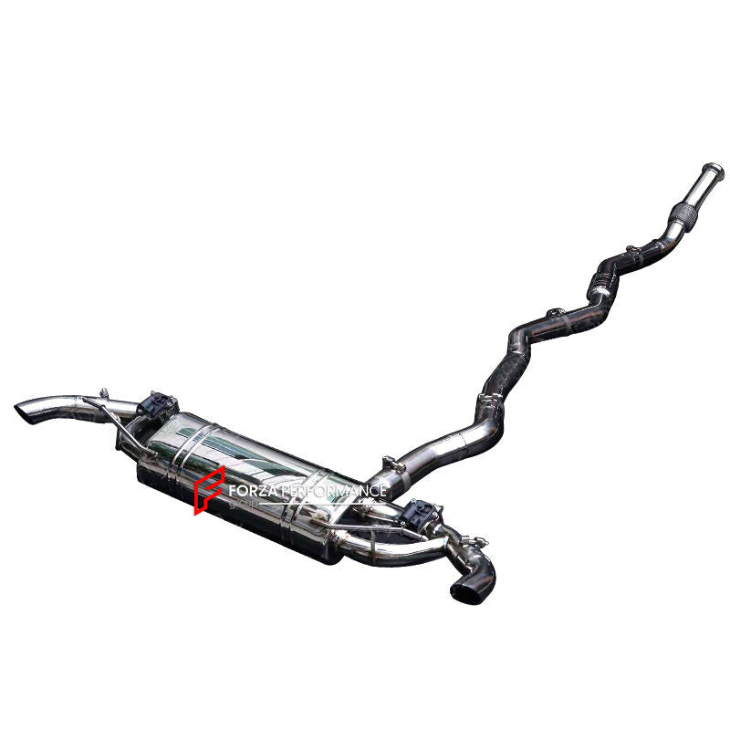 EXHAUST DOWNPIPE for MERCEDES BENZ V167 GLE 450 4MATIC 2019+

Set includes:

Single Midpipe with Flexpipe

Valved Bypass Mufflers


Production time: 15 working days

Material: Stainless Steel (can be made in Titanium)

Optional:&nbsp;We can offer downpipe and catless downpipe

NOTE: Professional installation is required.

FEATURES:

Engineered Digital prototyping using 3D CAD design software, each car model chassis has been 3D laser scanned in the factor
Factory run all test cars on Italian 1200HP Dyno mach