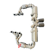 Forza Performance Aggressive sporty sound VALVED MUFFLER MANIFOLD EXHAUST SYSTEM for PORSCHE 911 991.2 GT3 GT3RS 4.0T 2017 - 2019

Valved exhaust, meaning that has remote, controlled valves - allowing a switch between an aggressive loud sports sound and a sound that is closer to the OEM sound

Set includes:

Exhaust Manifold
Catalytic Converters
Valved Bypass Mufflers
Exhaust Tips
Electronic Valve Remote Control&nbsp;

Material: Stainless Steel (Can be made in Titanium)

Optional: We can offer downpipe and 