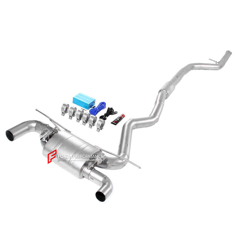 Aggressive Sporty Sound Valved Resonated Exhaust System with Muffler for BMW F32 F33 420i 428i 425i 430i 2013 - 2020 (Engine:2.0)

Set include:

Resonated Mid Pipe
Valved Muffler

Valve Control Box with Remote Control

Material: Stainless Steel

Production time: 15 working days

More options available for an additional EXTRA cost :

DOWNPIPES with HEAT PROTECTION
Can make that catback in Titanium material

NOTE:&nbsp;Professional installation is required

FEATURES:

Engineered Digital prototyping using 3D C