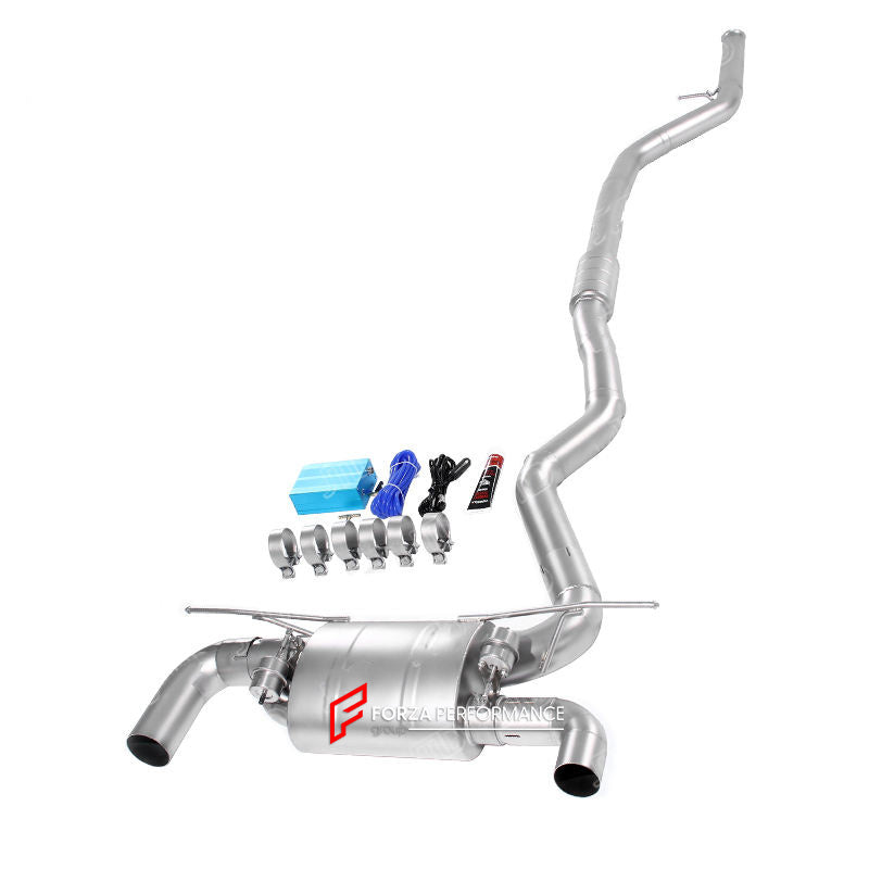 Aggressive Sporty Sound Valved Resonated Exhaust System with Muffler for BMW F32 F33 420i 428i 425i 430i 2013 - 2020 (Engine:2.0)

Set include:

Resonated Mid Pipe
Valved Muffler

Valve Control Box with Remote Control

Material: Stainless Steel

Production time: 15 working days

More options available for an additional EXTRA cost :

DOWNPIPES with HEAT PROTECTION
Can make that catback in Titanium material

NOTE:&nbsp;Professional installation is required

FEATURES:

Engineered Digital prototyping using 3D C