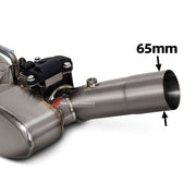 VALVED TITANIUM MOTORCYCLE EXHAUST SYSTEM for BMW R1250GS GSA

Set include:

Header
2-1 Merge Collector
Resonator
Electric Valve
Mid pipe


Material: Titanium (can be made in Stainless Steel)

NOTE: Professional installation is required.

FEATURES:

Engineered Digital prototyping using 3D CAD design software, each car model chassis has been 3D laser scanned in the factor
Factory run all test cars on Italian 1200HP Dyno machine, to make the best performance design of exhaust
CNC bending machine accurately be