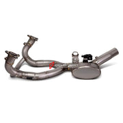 VALVED TITANIUM MOTORCYCLE EXHAUST SYSTEM for BMW R1300GS 1300GS

Set include:

Header
2-1 Merge Collector
Resonator
Electric Valve
Mid pipe


Material: Titanium (can be made in Stainless Steel)

NOTE: Professional installation is required.

FEATURES:

Engineered Digital prototyping using 3D CAD design software, each car model chassis has been 3D laser scanned in the factor
Factory run all test cars on Italian 1200HP Dyno machine, to make the best performance design of exhaust
CNC bending machine accurately