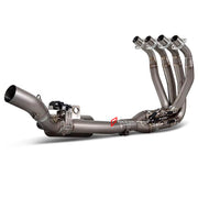VALVED TITANIUM MOTORCYCLE EXHAUST SYSTEM for KAWASAKI ZX-4R

Set include:

Header
4-1 Merge Collector
Resonator
Mid Pipe

Aprox Weight: 5 kg (11 lbs)

Material: Titanium (can be made in Stainless Steel)

NOTE:&nbsp;Professional installation is required.

FEATURES:

Engineered Digital prototyping using 3D CAD design software, each car model chassis has been 3D laser scanned in the factor
Factory run all test cars on Italian 1200HP Dyno machine, to make the best performance design of exhaust
CNC bending mach