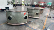 Volkswagen T1 Bus inspired reception desk and bar counter, car showroom reception counter, gas station kiosk counter, dealership reception desk, saloon bar counter, automotive furniture, indoor and outside event counter, custom van inspired furniture, luxury showroom decor