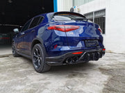 WIDE BODY KIT for ALFA ROMEO STELVIO 949 2017 - 2023  Set includes:  Front Lip Fender Flares Side Skirts Rear Spoiler Roof Spoiler Rear Diffuser Hood Side Fenders