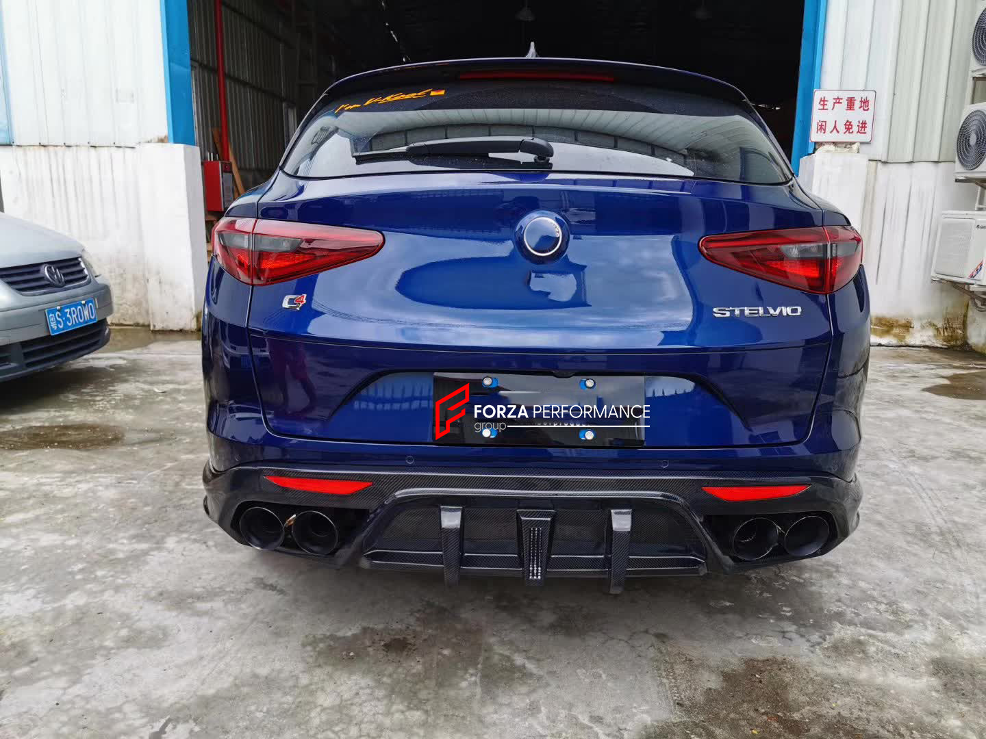 WIDE BODY KIT for ALFA ROMEO STELVIO 949 2017 - 2023  Set includes:  Front Lip Fender Flares Side Skirts Rear Spoiler Roof Spoiler Rear Diffuser Hood Side Fenders