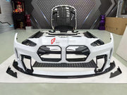 CARBON WIDE BODY KIT for BMW M4 G82 2021 - 2024 FORZA PERFORMANCE custom fit Adro Style

Set includes:
Front Lip
Front Bumper Assembly
Front Grille
Hood Bonnet
Front Fenders
Side Skirts
Rear Fenders
Rear Spoiler Wing
Rear Diffuser

Material: Carbon, Plastic

NOTE: Professional installation is required.