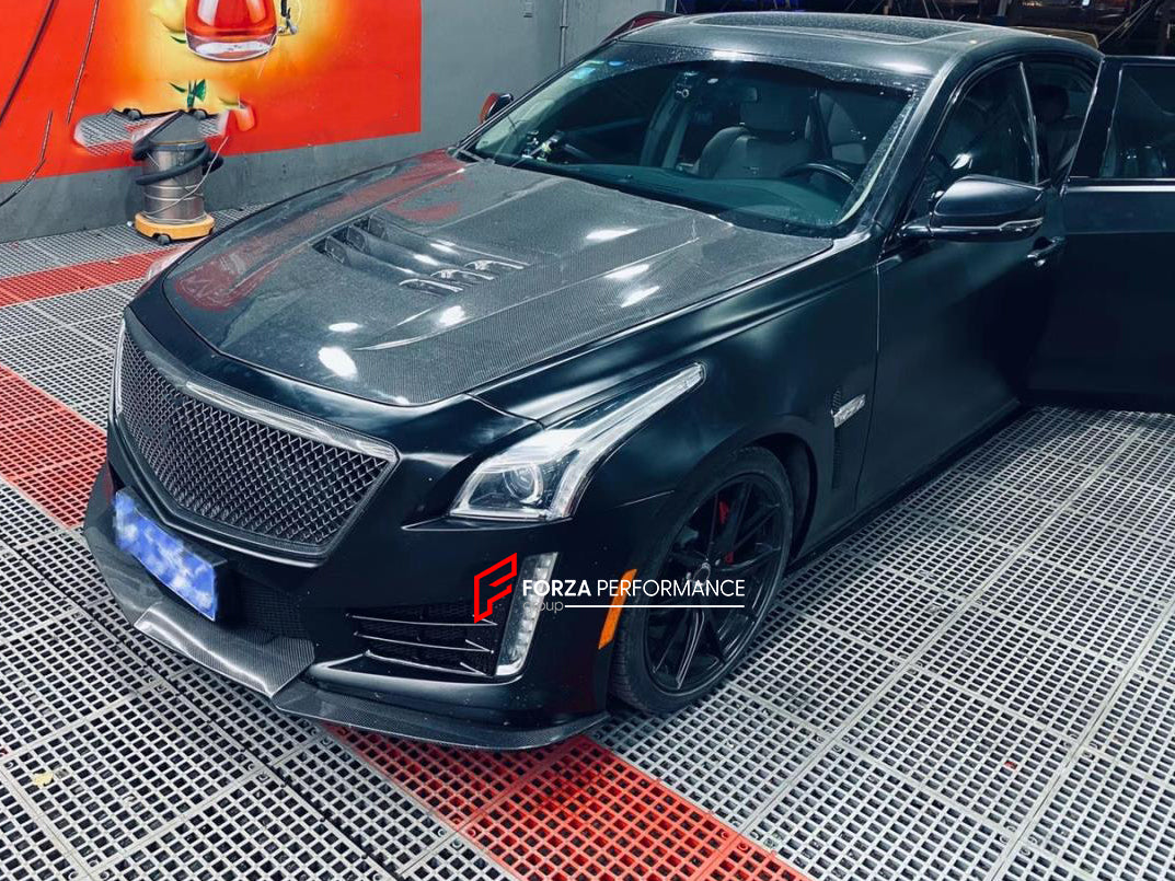 WIDE BODY KIT FOR CADILLAC CTSV 2013-2019  Set include:  Front Bumper assembly Front Fenders Hood/Bonnet Side Skirts Rear Diffuser Rear Spoiler
