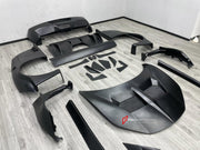 WIDE BODY KIT for FERRARI 458 ITALIA SPIDER 2009 - 2015 FORZA PERFORMANCE custom fit LB Style

Set includes:
Front Lip
Front Bumper Assembly
Hood Bonnet
Front Fenders
Fender Flares
Side Skirts
Rear Fenders
Rear Spoiler Wing
Rear Bumper Assembly
Rear Diffuser

Material: Plastic

NOTE: Professional installation is required.