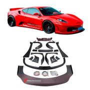 F430 car accessories FRP or carbon fiber front wheel archers rear wheel Eyebrow body kit For Ferrari F430 modificaion libertywalk LB style