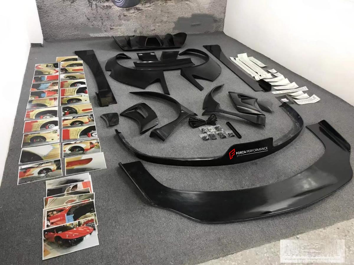F430 car accessories FRP or carbon fiber front wheel archers rear wheel Eyebrow body kit For Ferrari F430 modificaion libertywalk LB style