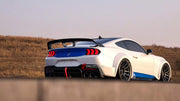 WIDE BODY KIT for FORD MUSTANG VII S650 2024+ FORZA PERFORMANCE custom fit Jedi Style

Set includes:
Front Lip
Front Bumper Assembly
Front Bumper Air Vent Covers
Front Grille
Fender Flares
Side Skirts
Rear Spoiler Wing
Rear Diffuser

Material: Plastic

NOTE: Professional installation is required.